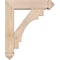 Ekena Millwork Merced Arts and Crafts Smooth Bracket w/ Offset Brace, Douglas Fir, 5 1/2"W x 20"D x 24"H BKT0604X20X24MRC03SDF - alternate 4